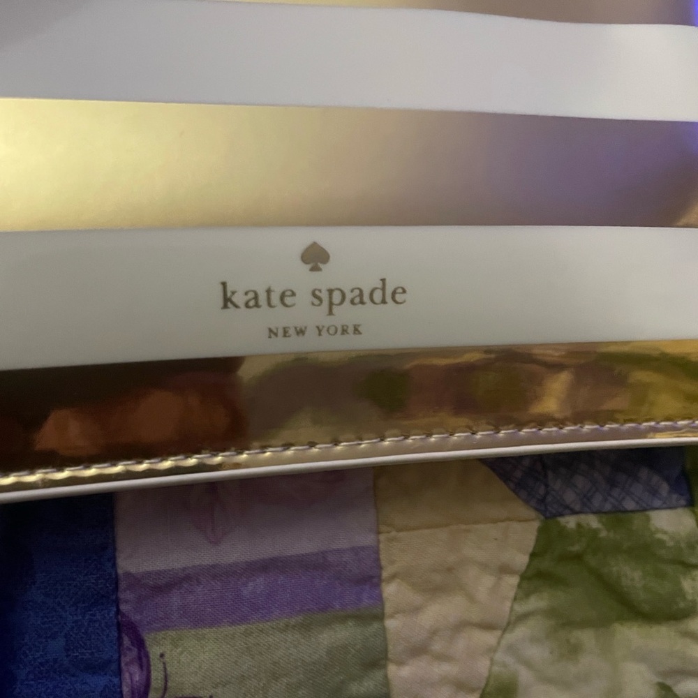 Kate Spade Gold and White Clutch - Picture 2 of 12